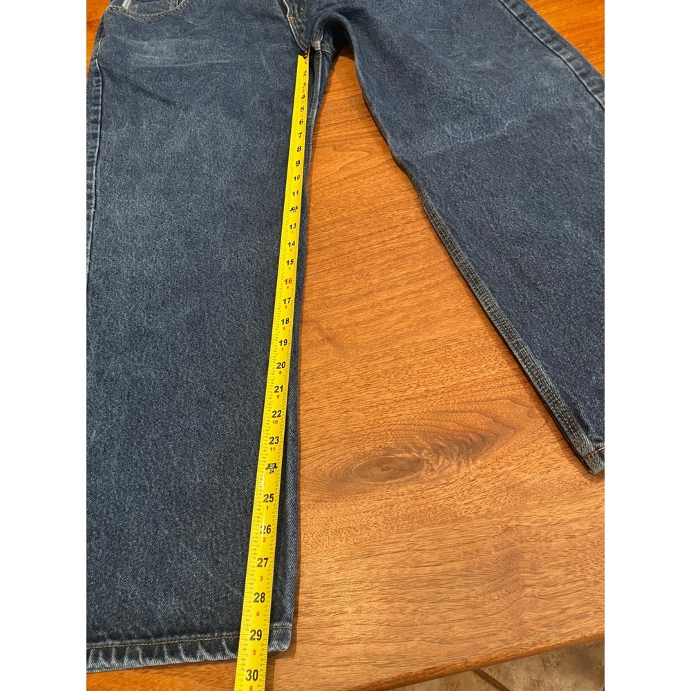 Carhartt B460-DVB 42x30 (44x30tag) Mens Relaxed Denim Jeans Dark Vintage Blue - Picture 5 of 9